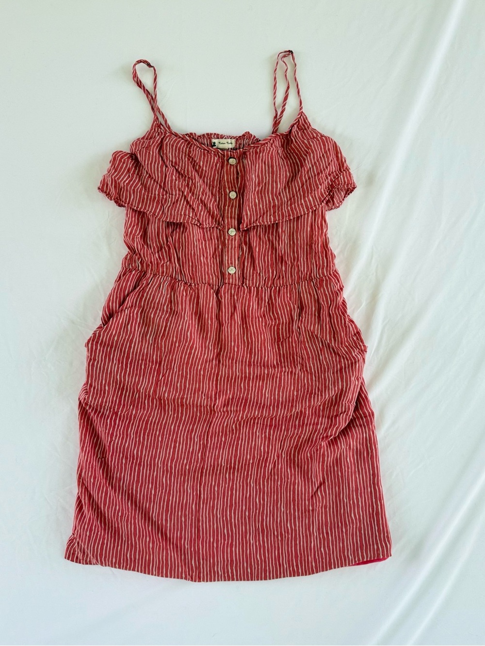 Red and White Striped Babydoll Sundress Women S Coquette Cottegecore Mini Summer